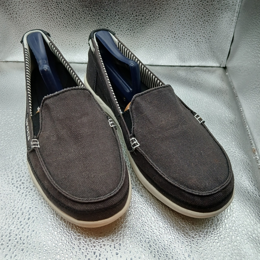 CROCS Navy Blue Flats Classic Loafers Womens Size 9 - Picture 2 of 9
